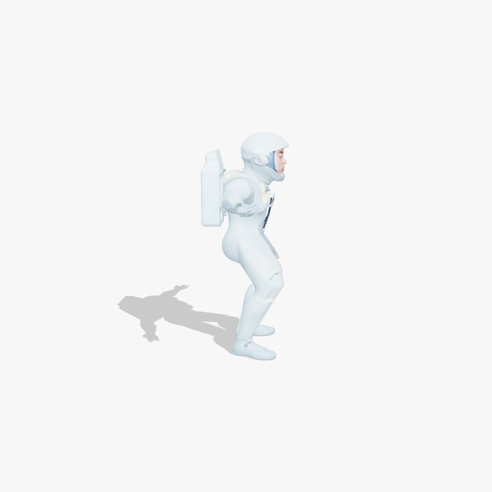 Futuristic Explorer Spacesuit model pack