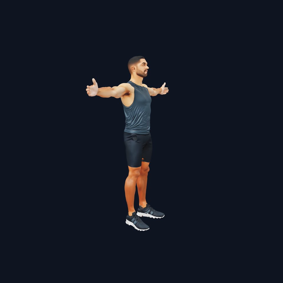 Athletic Fitness Pose model pack