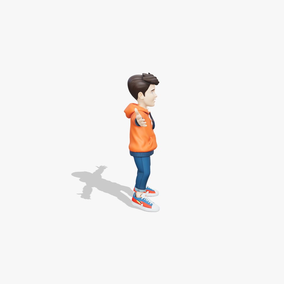 Cheerful Teen Character model pack