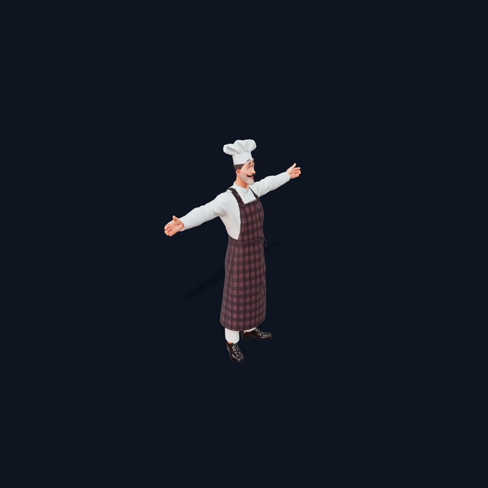 Classic Chef Character model pack