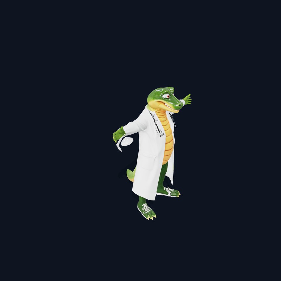 Friendly Crocodile Doctor model pack