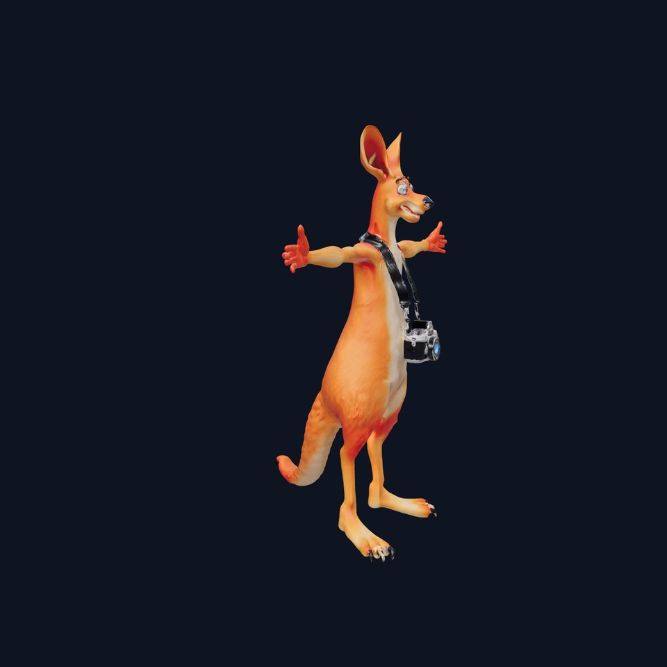 Charming Camera Kangaroo model pack