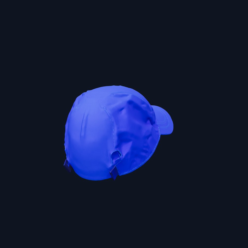 Sporty Blue Cap model pack