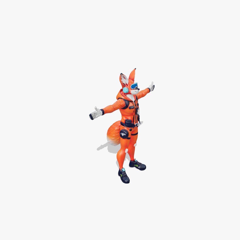 Cyber Fox Adventurer model pack