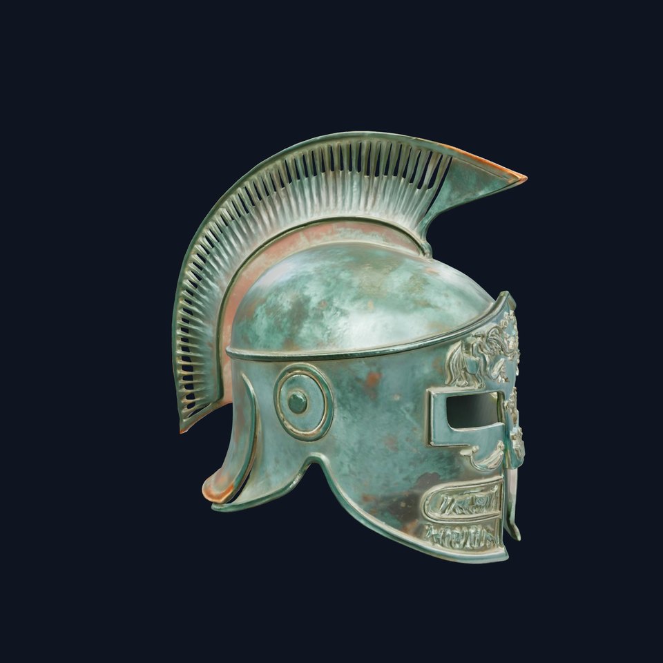 Ancient Bronze Helmet model pack
