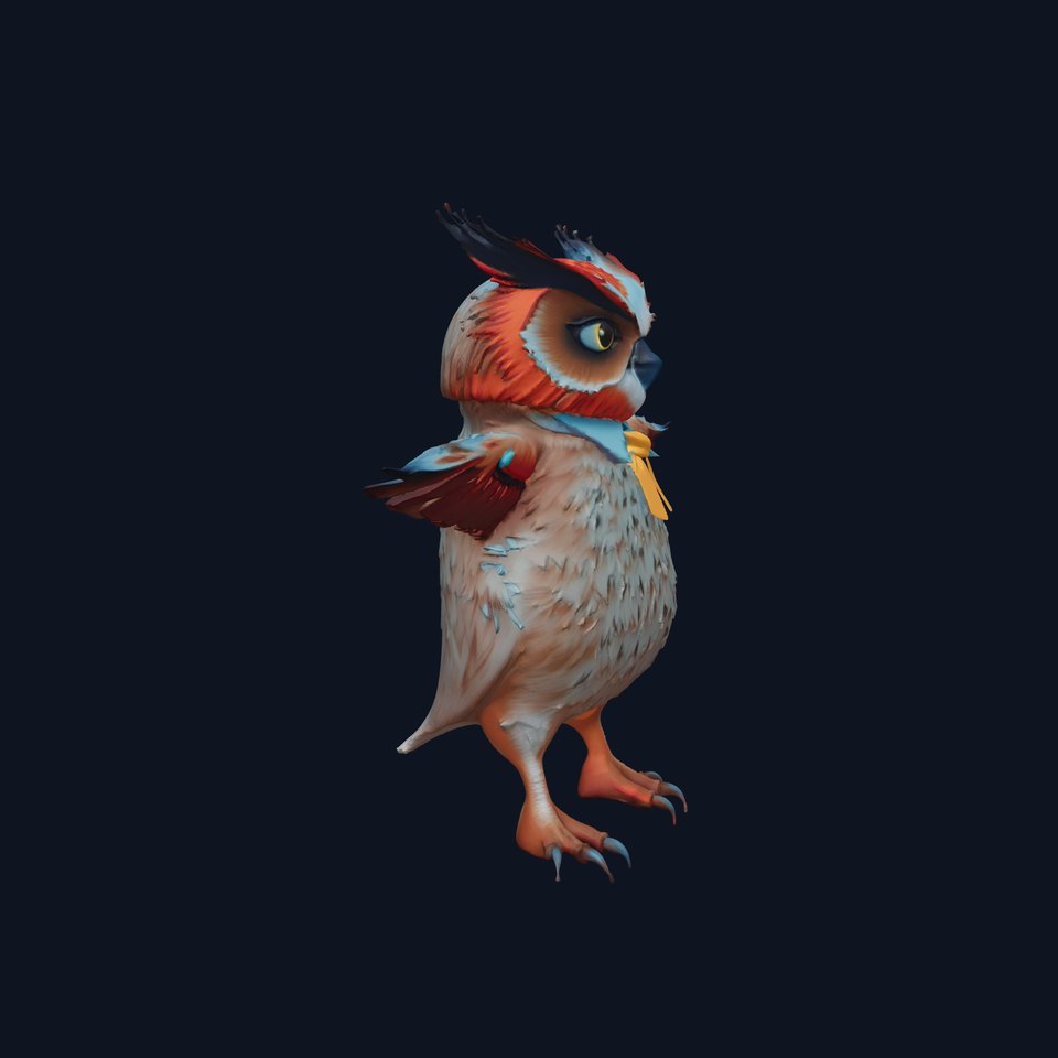 Dapper Owl Character model pack