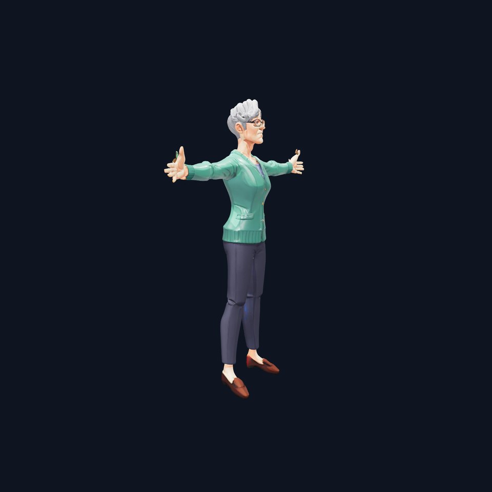 Wise Elder Female model pack