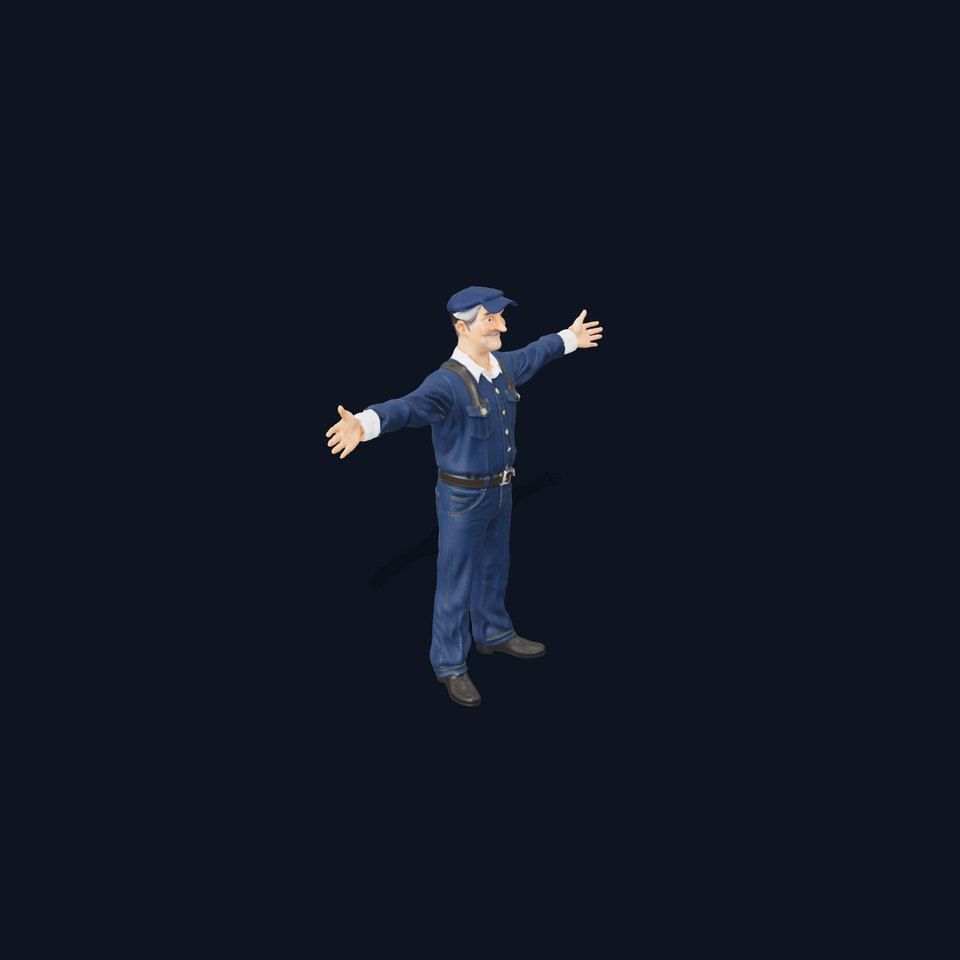 Cheerful Technician model pack