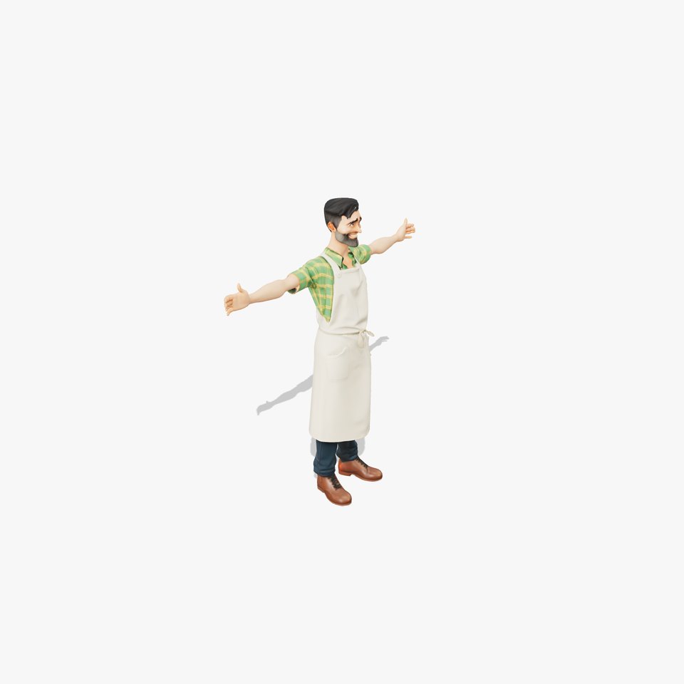 Friendly Apron Character model pack