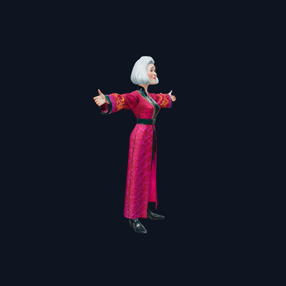 Elegant Wizard Robe model pack