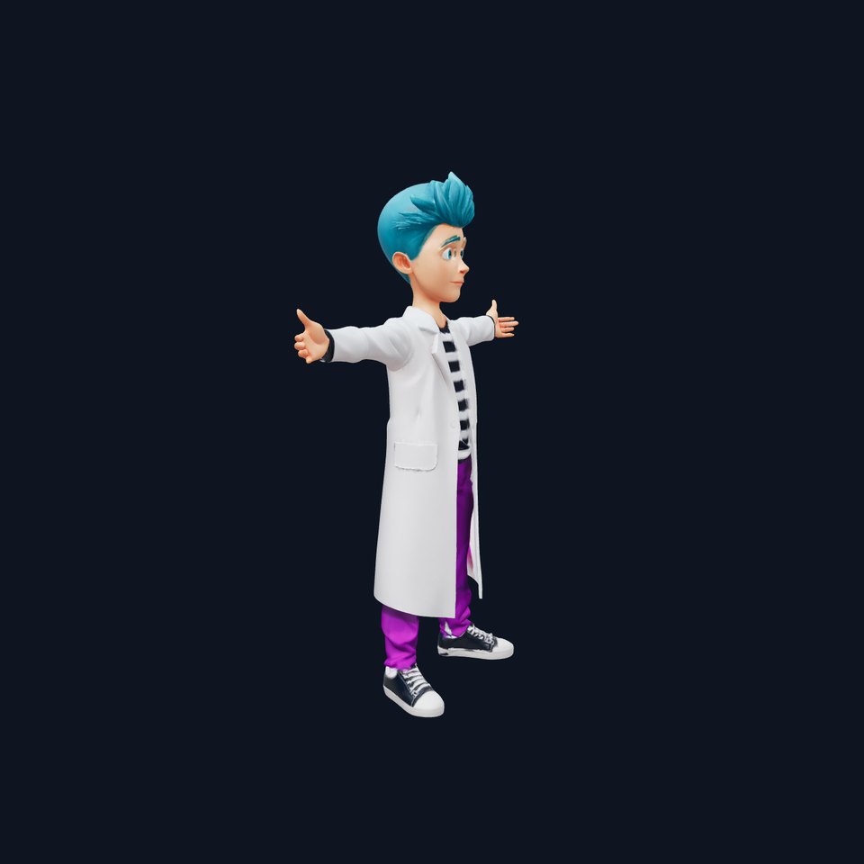 BlueHaired Scientist model pack