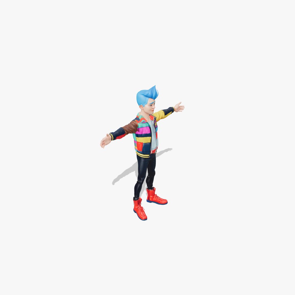 Colorful Punk Character model pack