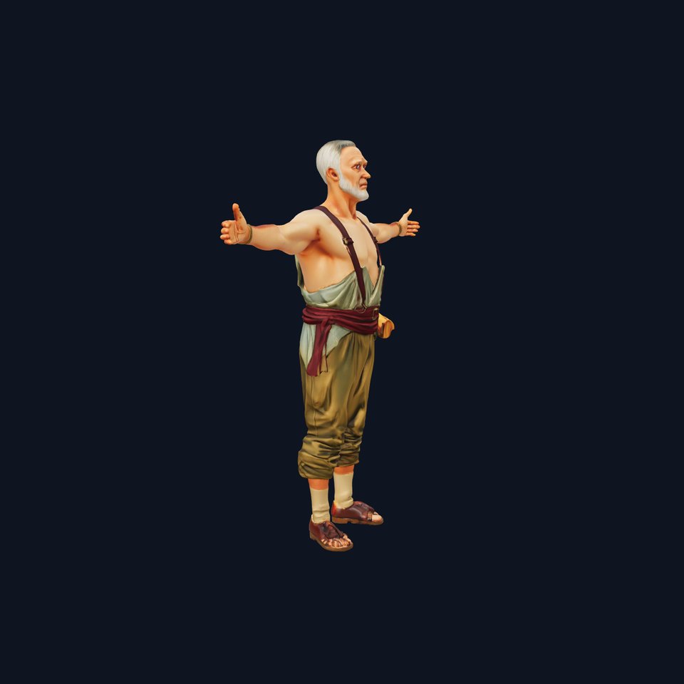 Elder Adventurer Outfit model pack
