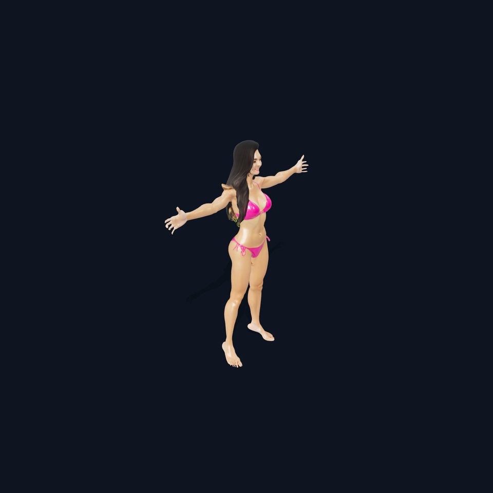 Pink Bikini Character model pack