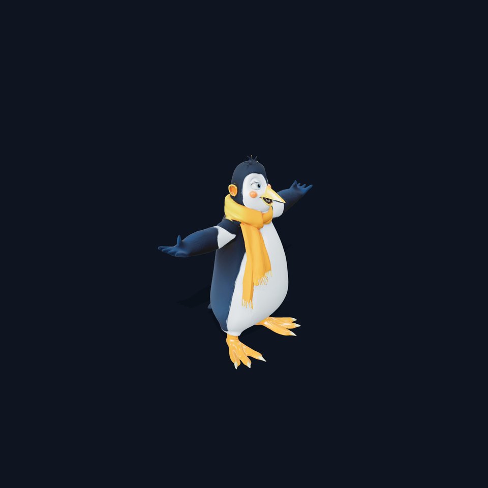 Playful Penguin model pack