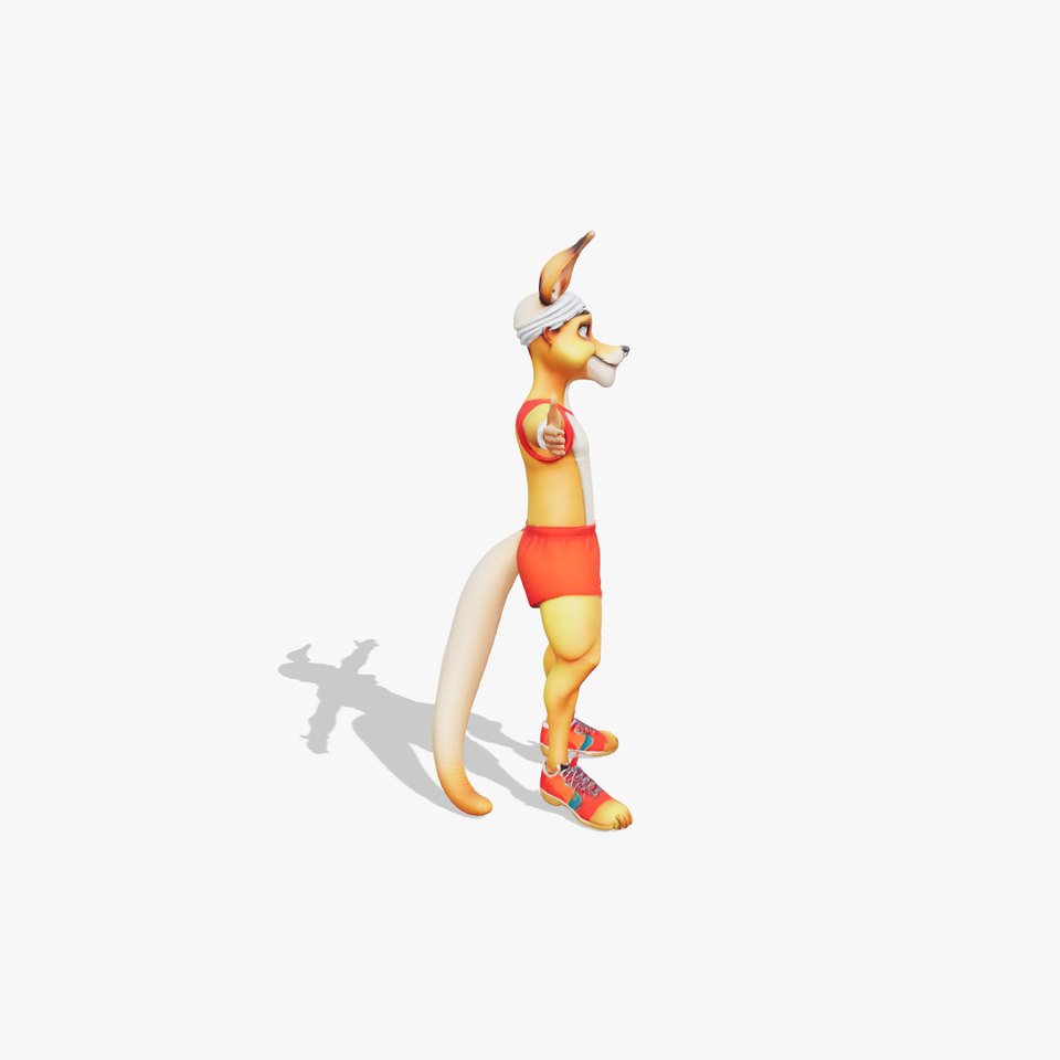 Energetic Kangaroo Character model pack