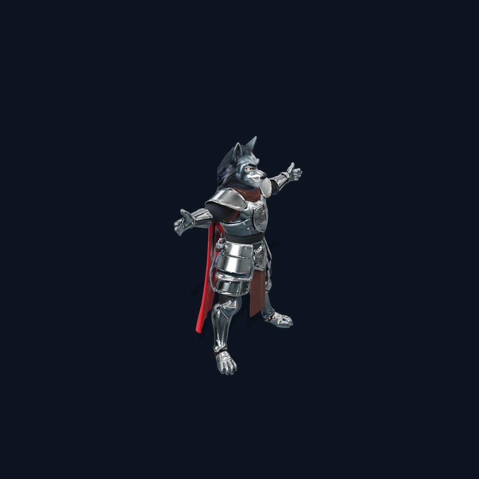 Wolf Knight Armor model pack viewer poster