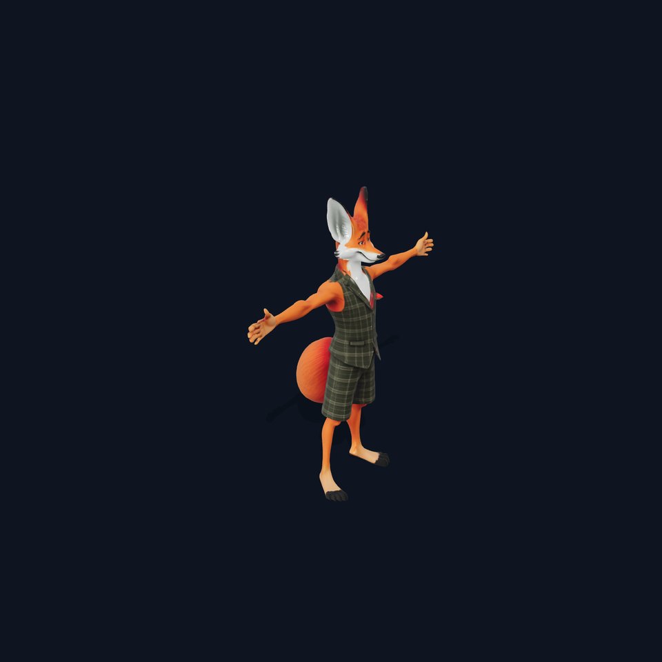 Charming Fox Character model pack