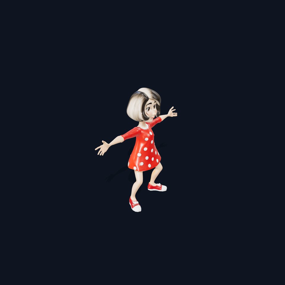 Polka Dot Character model pack