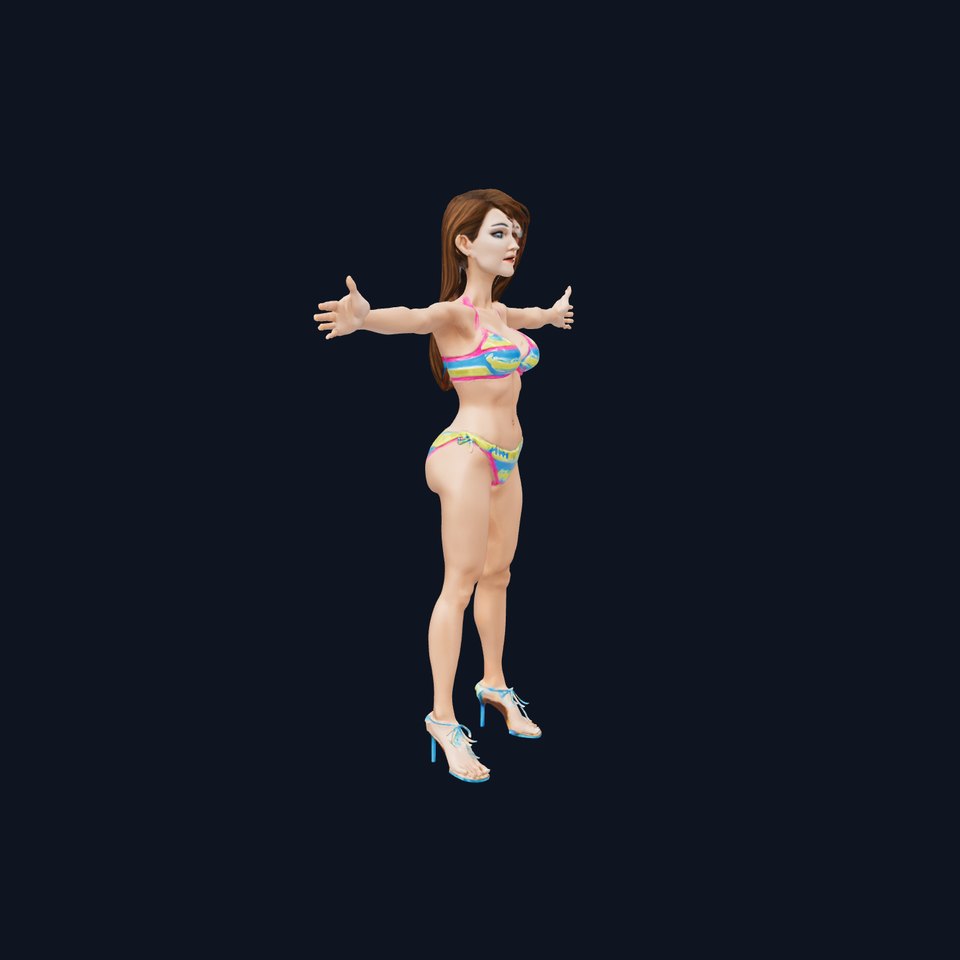 Colorful Bikini Model Pack