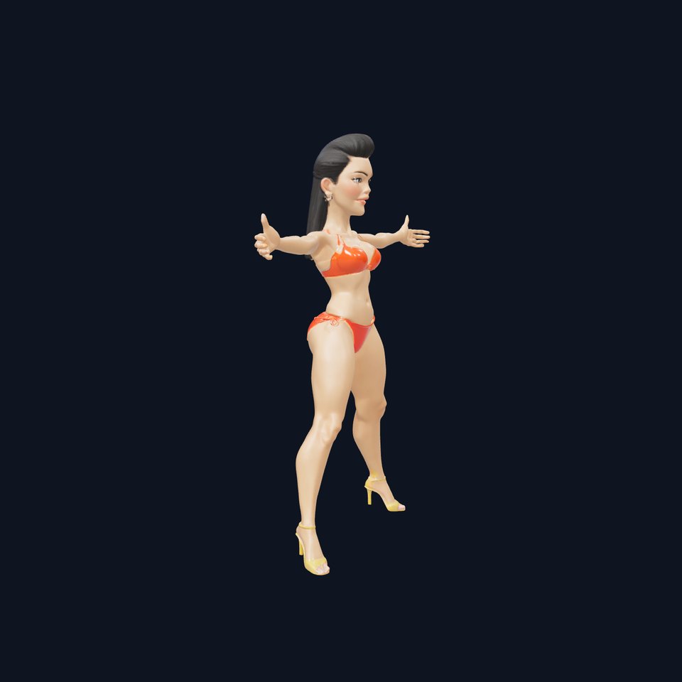 Vibrant Bikini Character model pack