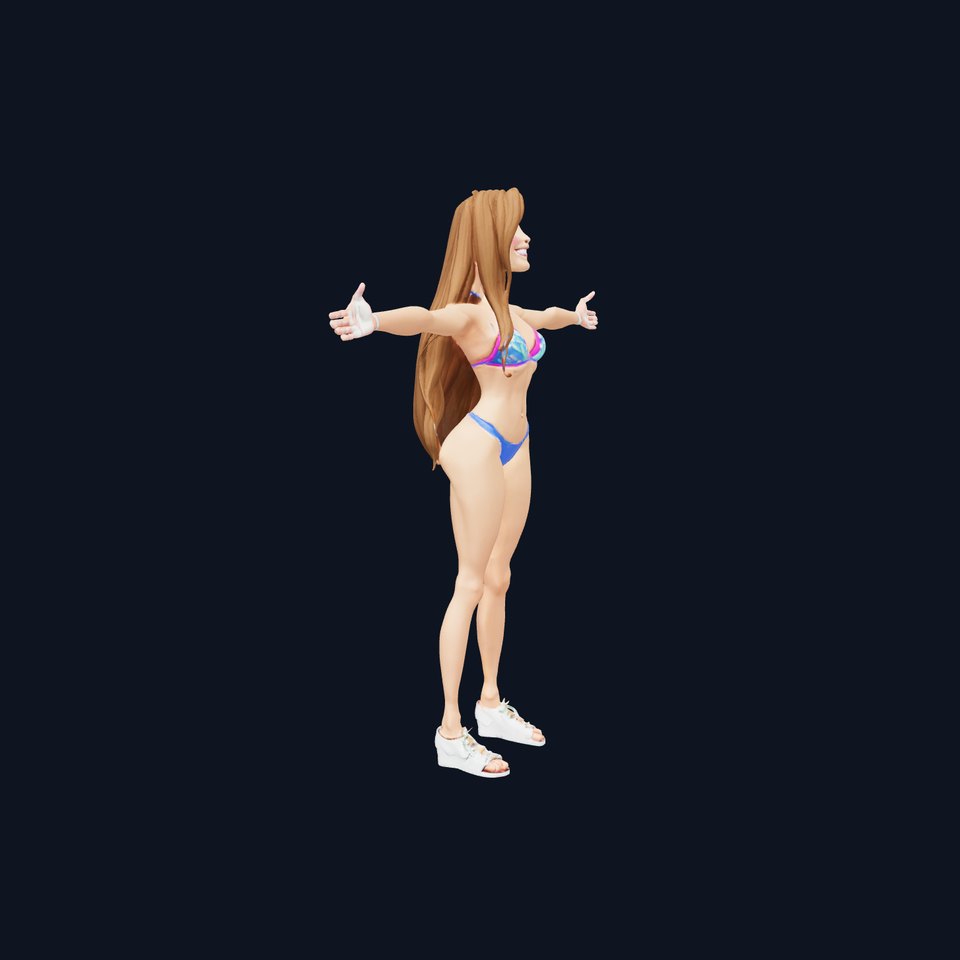 Vibrant Bikini Character model pack