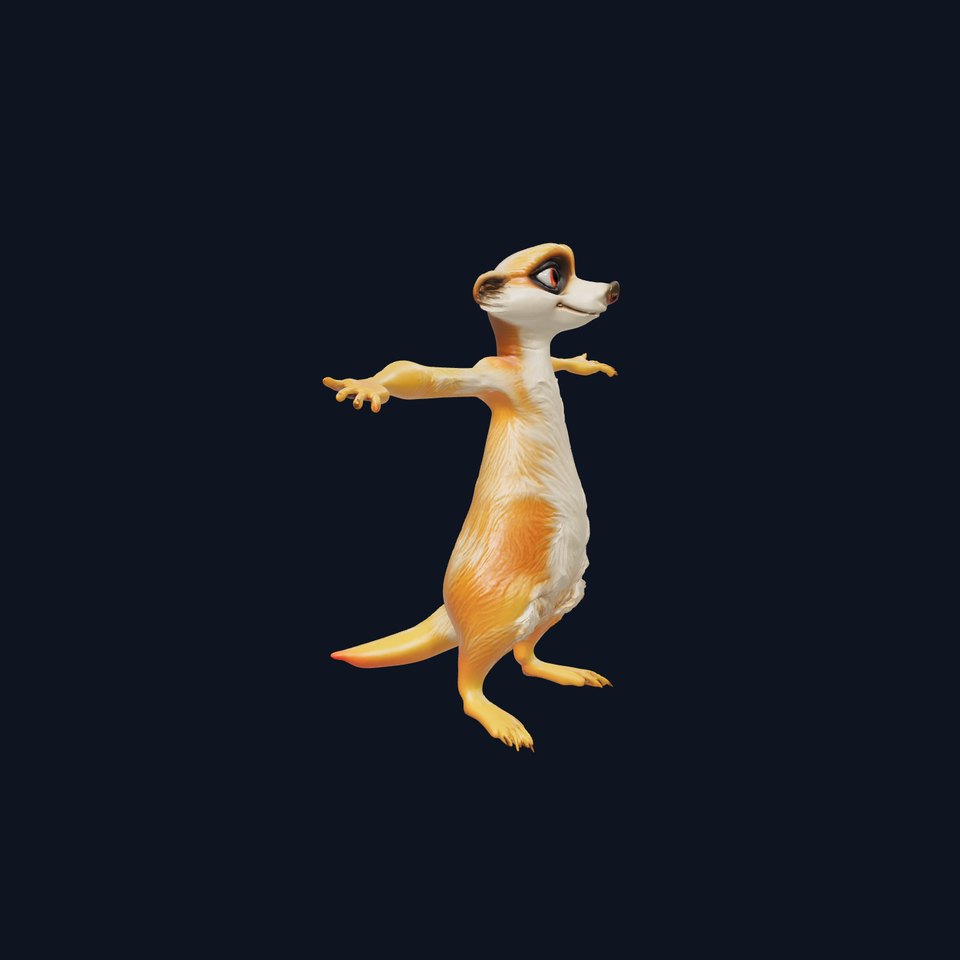 Charming Meerkat Character model pack