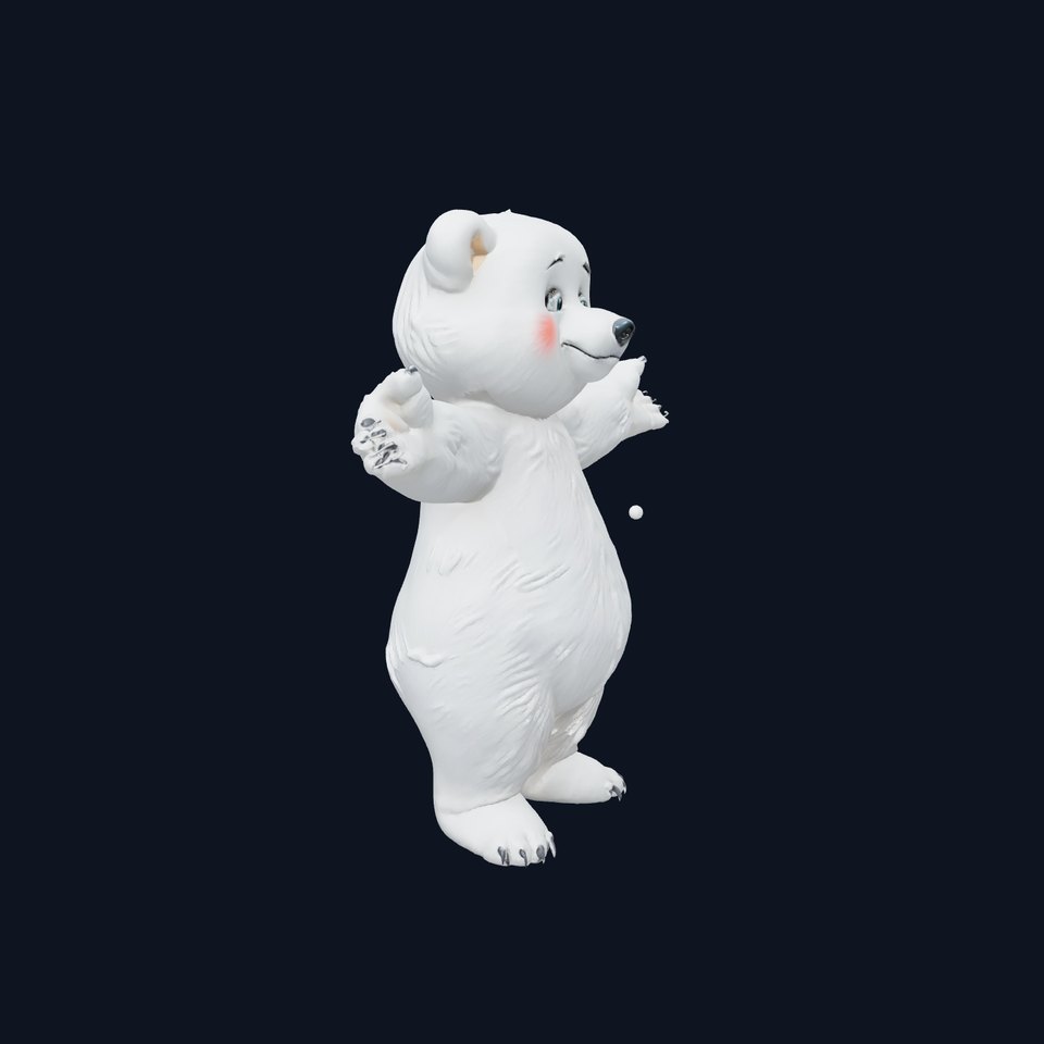 Adorable Polar Bear model pack