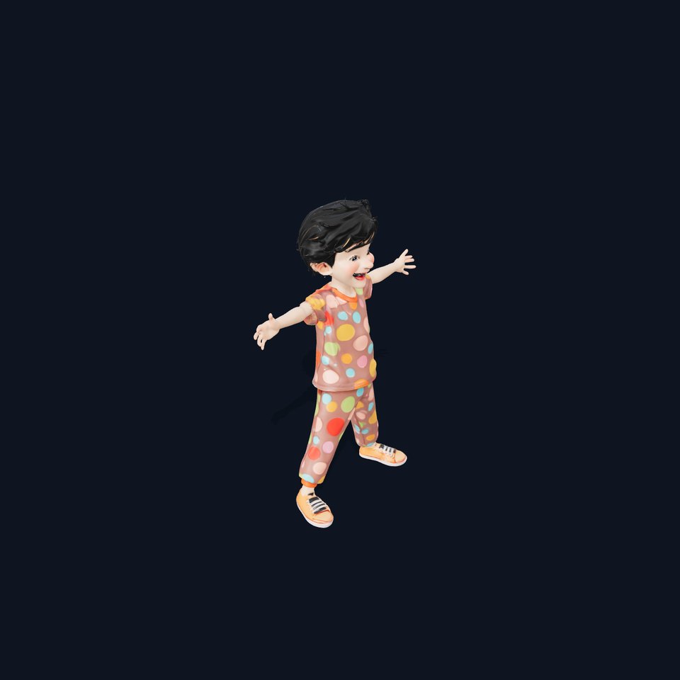 Polka Dot Kid Playful model pack