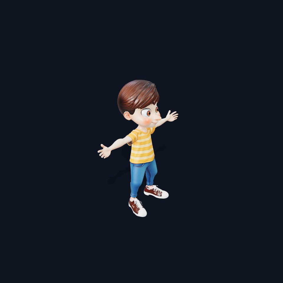 Smiling Child Character model pack