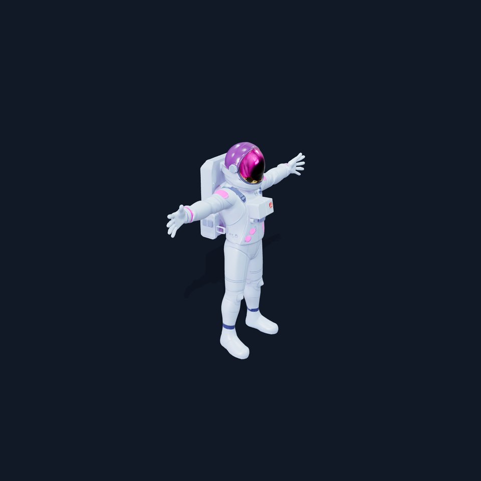 Futuristic Astronaut Suit model pack
