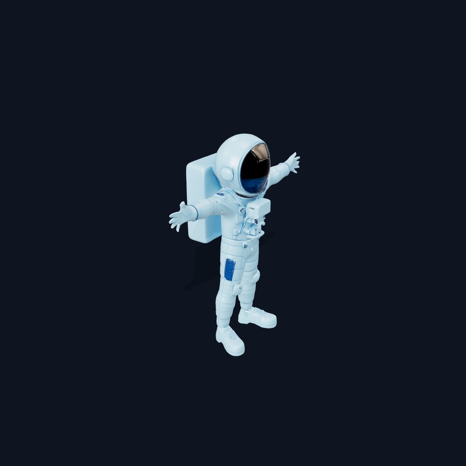 Futuristic Astronaut Suit model pack