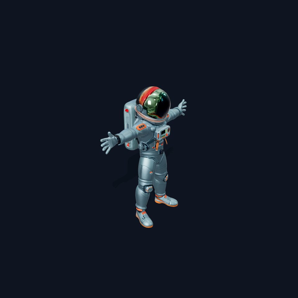 Futuristic Space Suit model pack