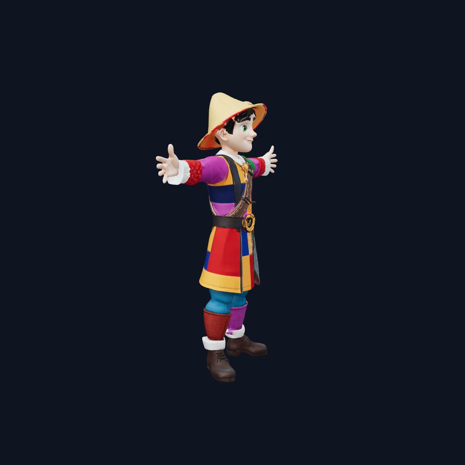 Colorful Adventurer Character model pack viewer poster