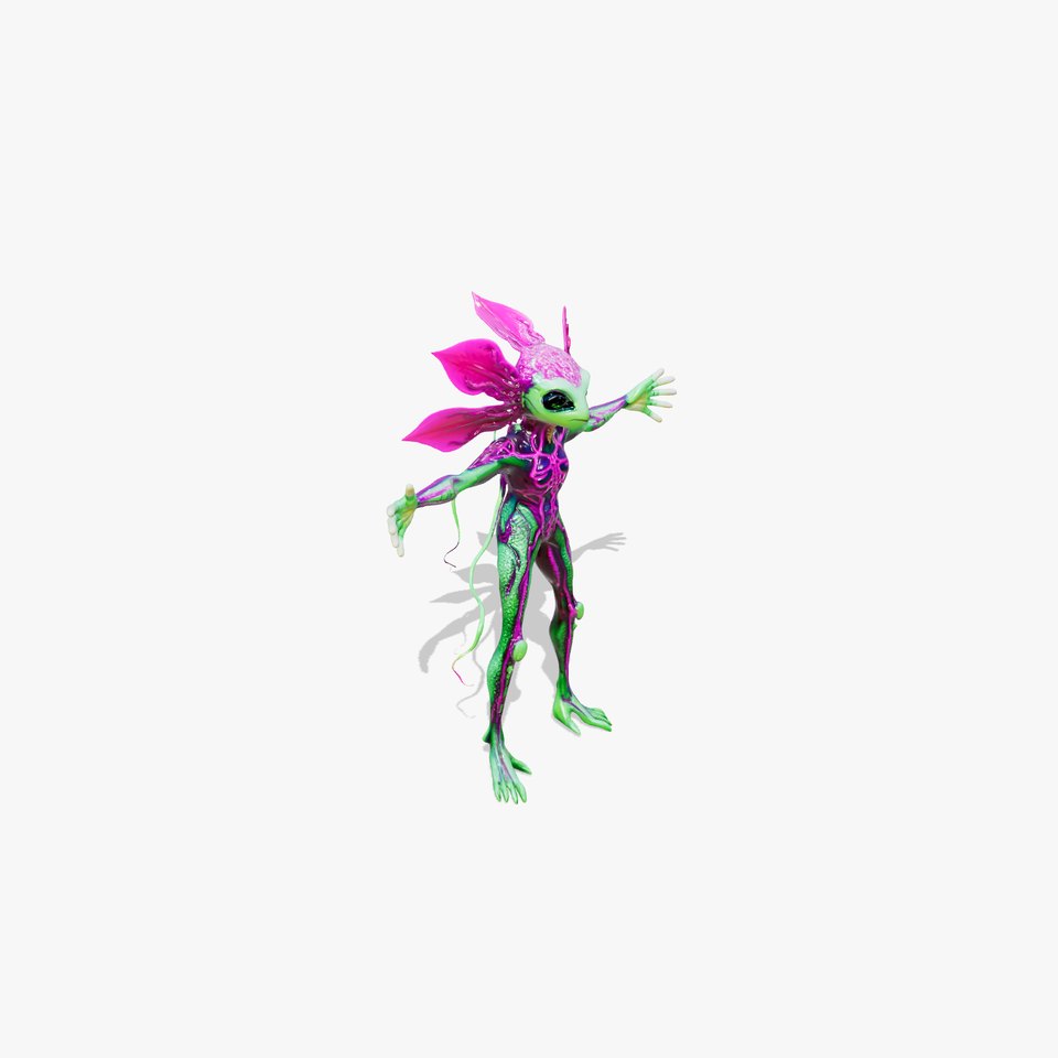 Vibrant Alien Creature model pack