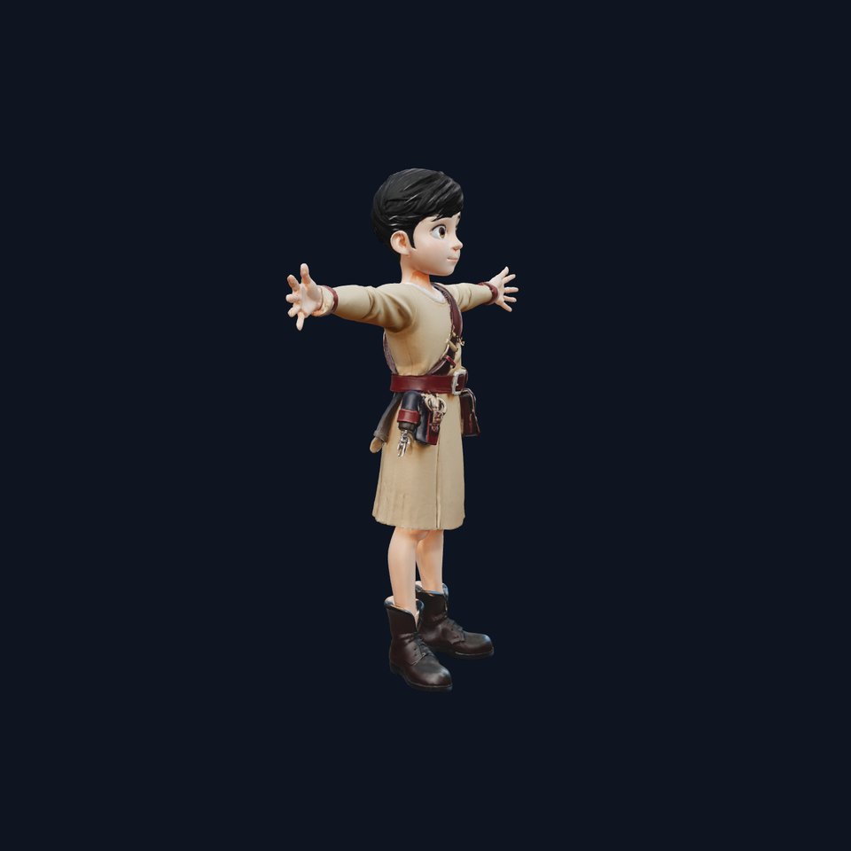 Adventurous Young Explorer model pack