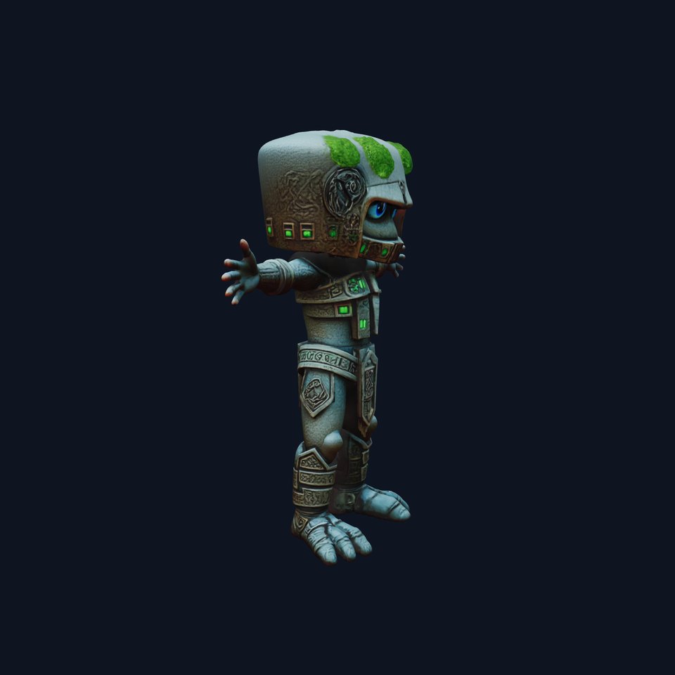 Ancient Stone Guardian model pack