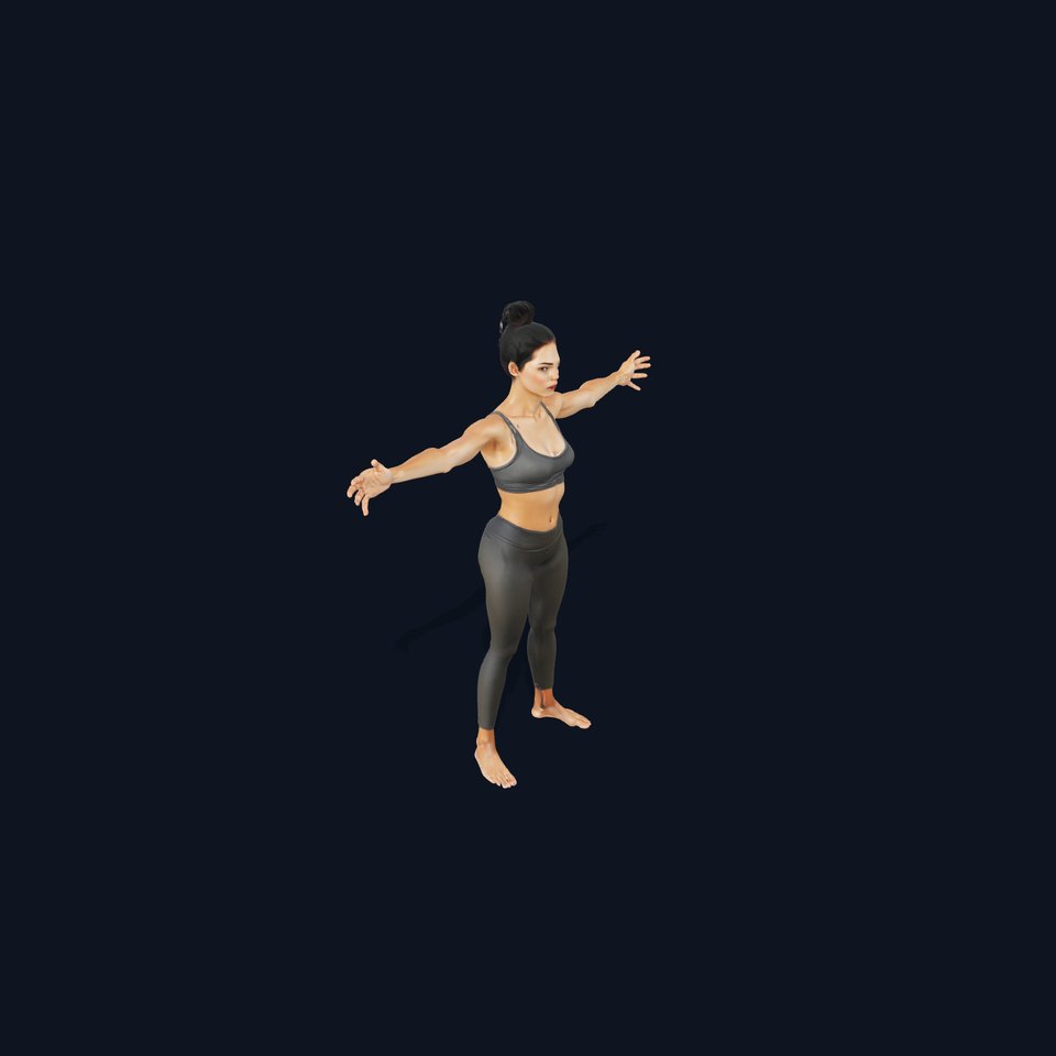 Dynamic Fitness Woman model pack