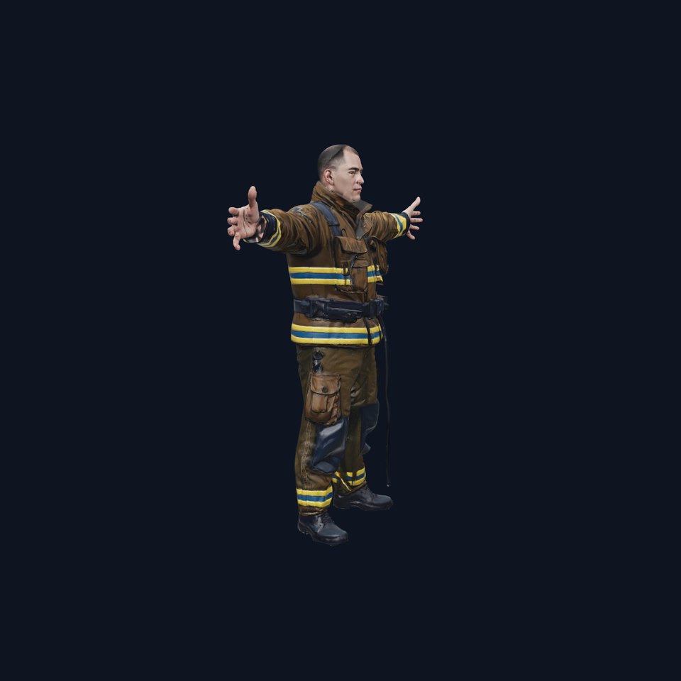 Firefighter Uniform model pack viewer poster