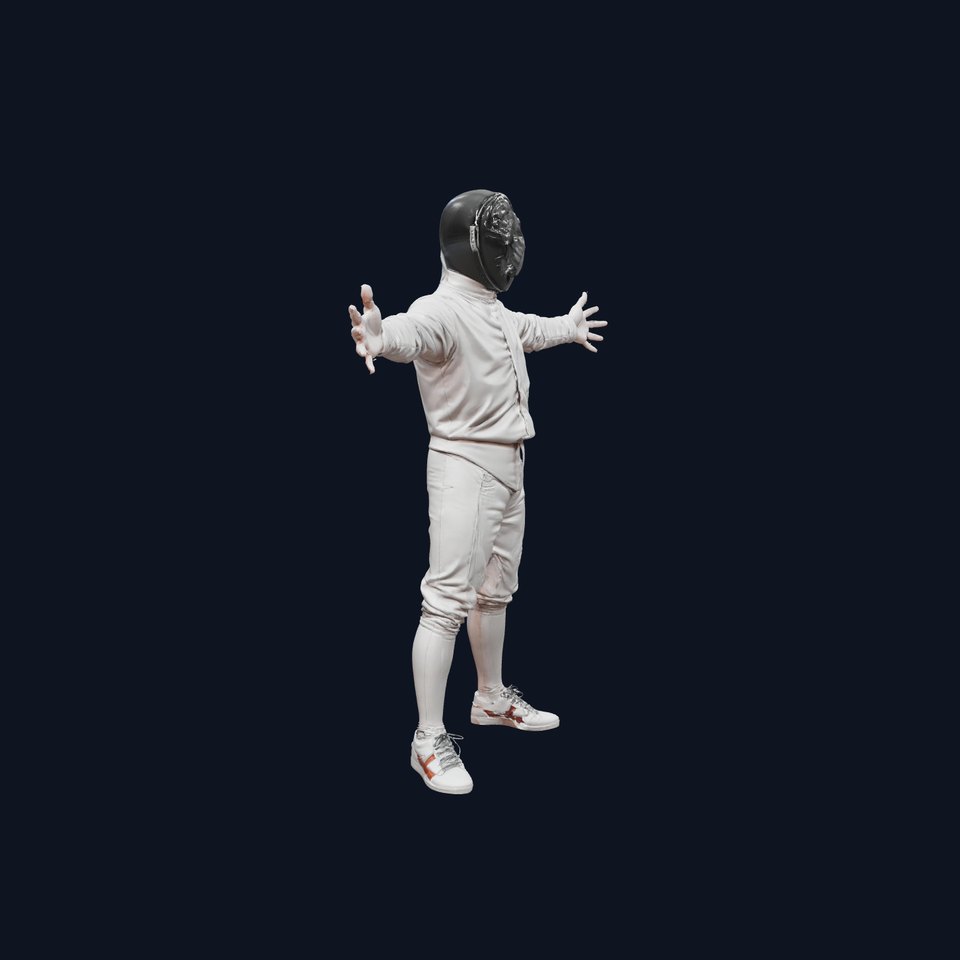 Elegant Fencer Attire model pack