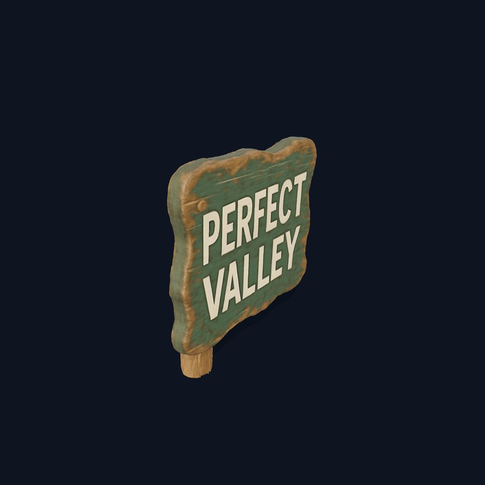 Rustic Wooden Sign model pack viewer poster