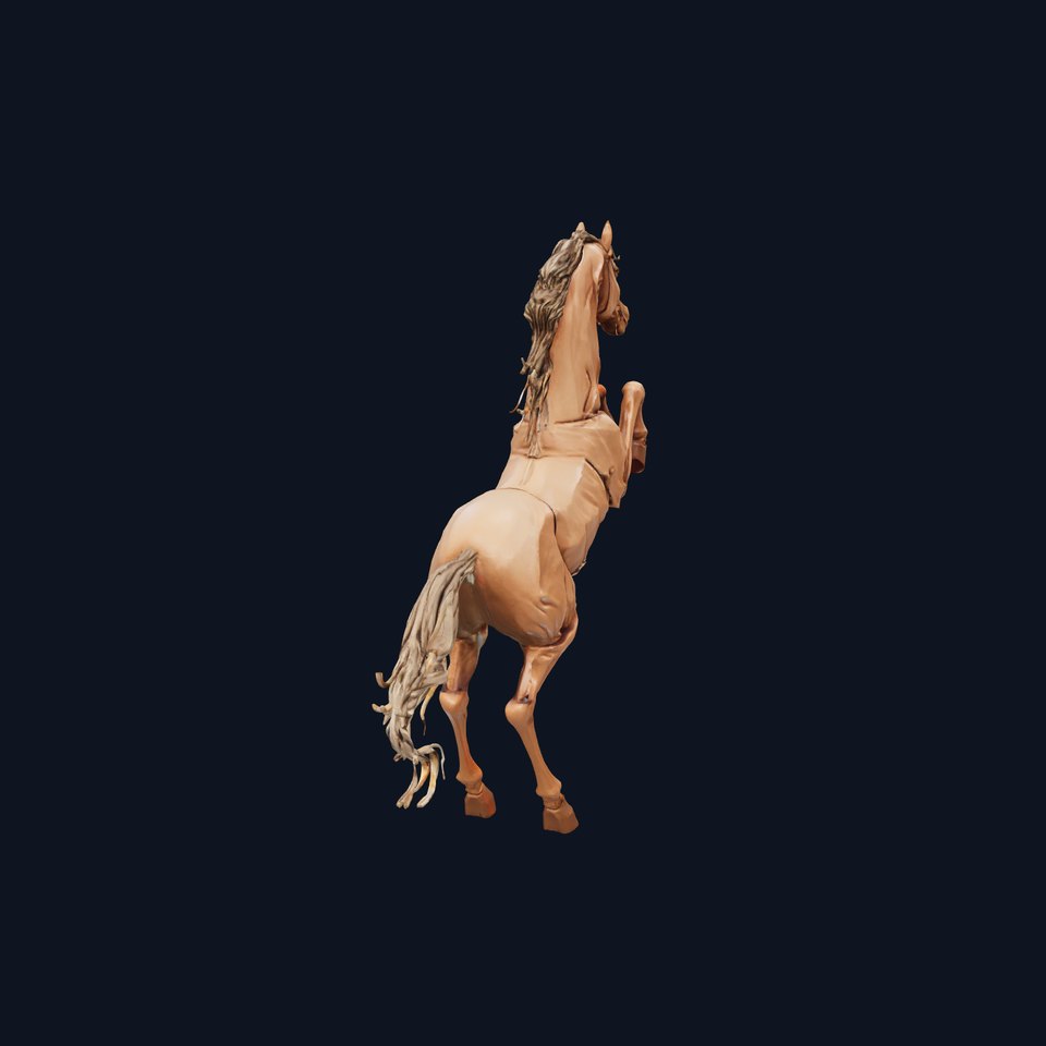 Bronze Stallion Sculpture model pack
