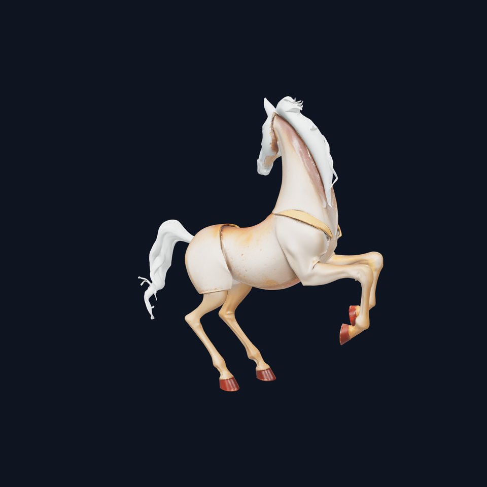 Elegant Bronze Horse model pack