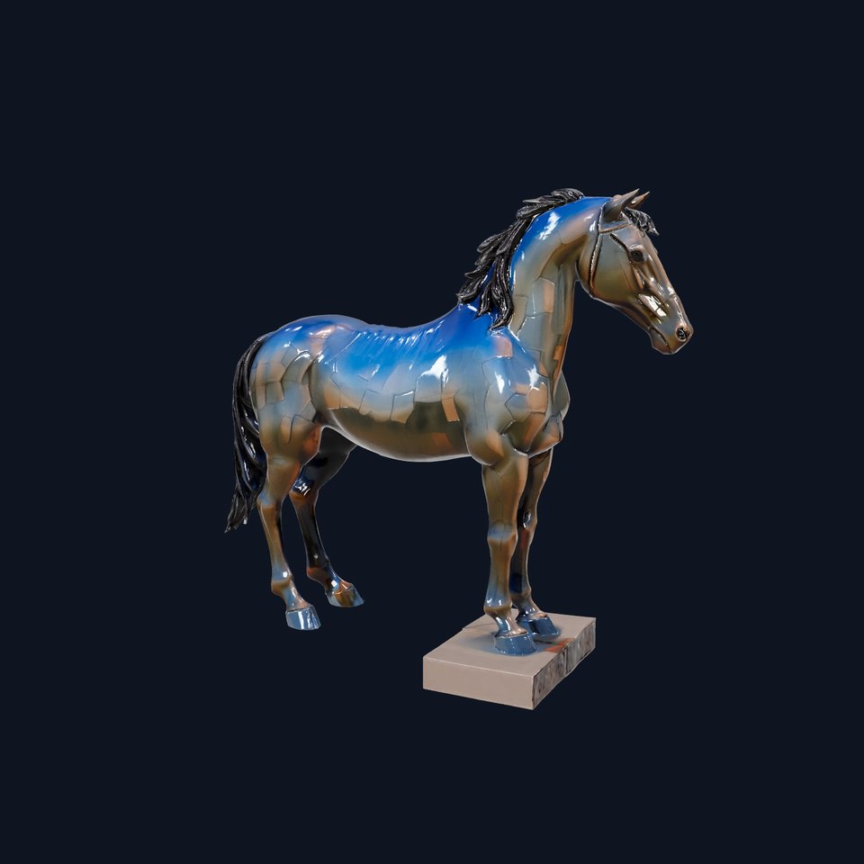 Majestic Bronze Horse model pack