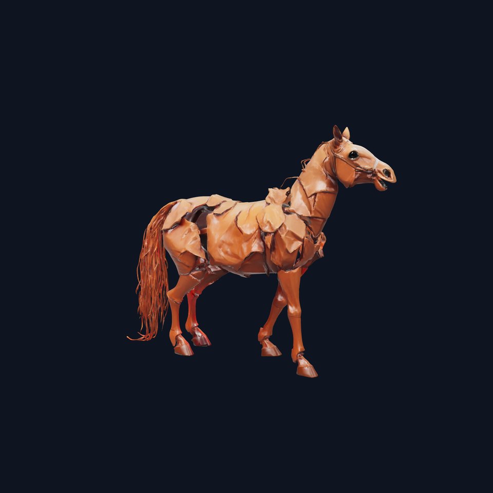 Bronze Horse Sculpture model pack
