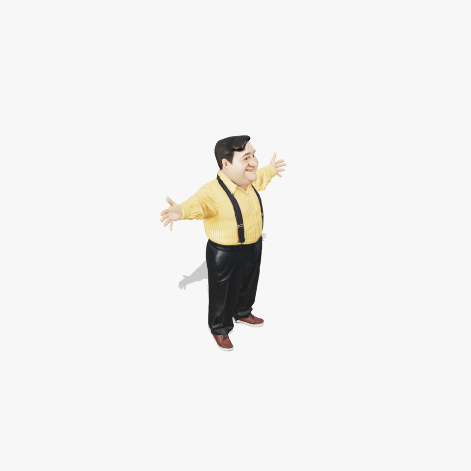 Cheerful Character in Suspenders model pack viewer poster