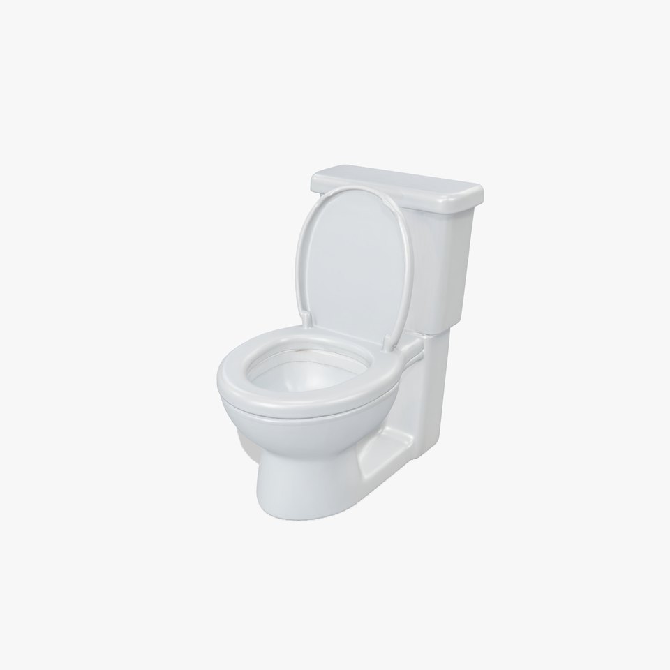 Miniature Toilet with Playful Details