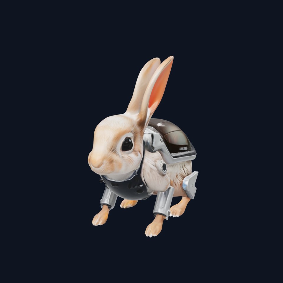 Xenon-Eared Space Rabbit with Protective Shell viewer poster