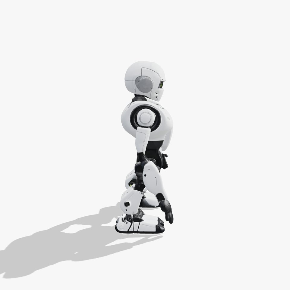 Humanoid Robot Model with Articulated Joints viewer poster