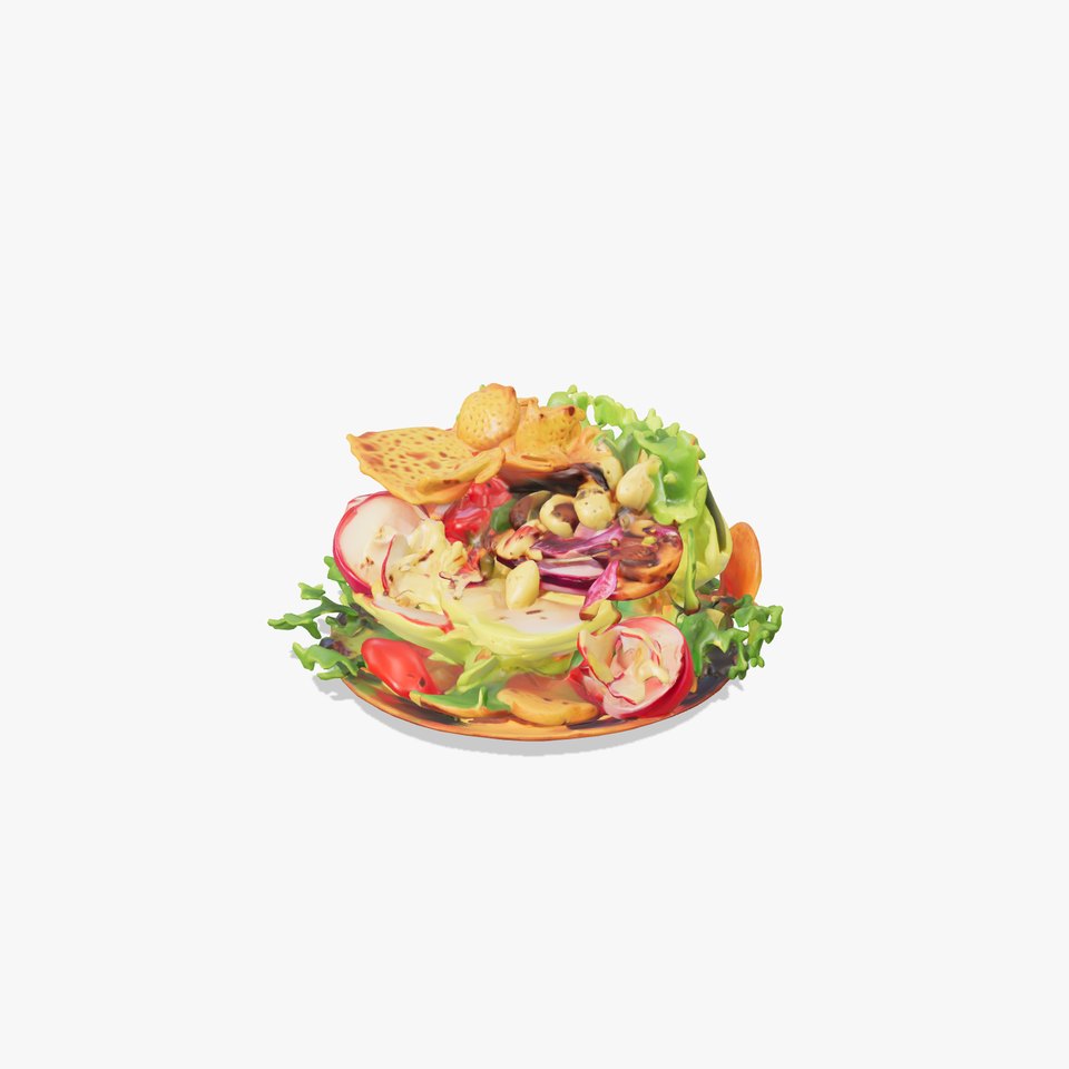 Lebanese Fattoush Salad 3D model pack viewer poster